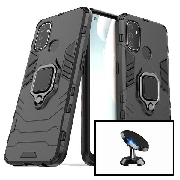 Kit Suporte Magnético de Carro + Capa 3X1 Military Defender para OnePlus Nord N10 5G