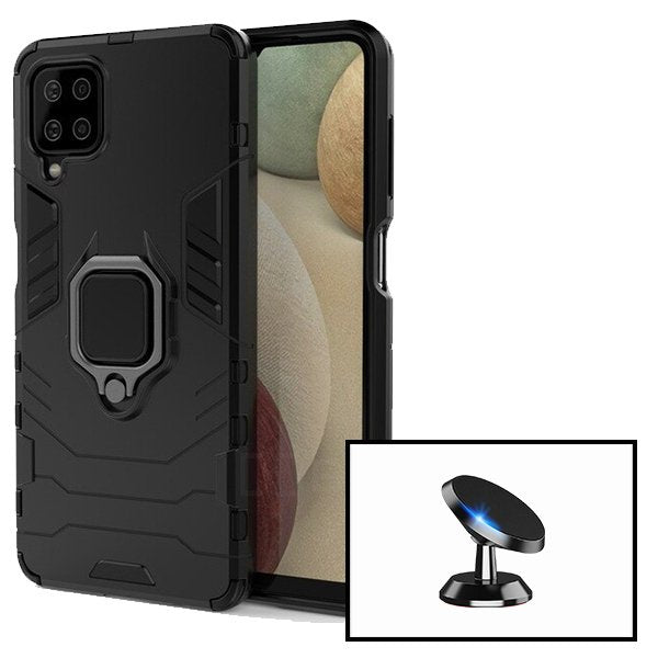 Kit Suporte Magnético de Carro + Capa 3X1 Military Defender para Samsung Galaxy M10