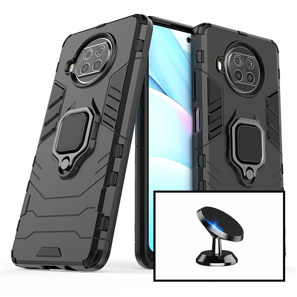 Kit Suporte Magnético de Carro + Capa 3X1 Military Defender para Xiaomi Mi 10T Lite 5G