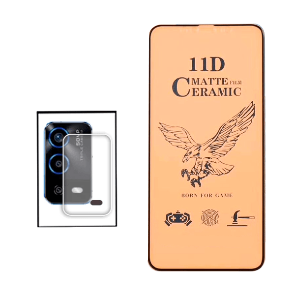 Kit Película CeramicGlass + Película de Camara para Oppo A55