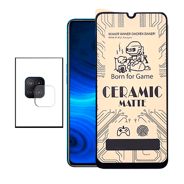 Kit Película CeramicGlass + Película de Camara para Samsung Galaxy M12