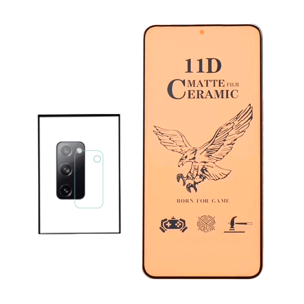 Kit Película CeramicGlass + Película de Camara para Samsung Galaxy S20 FE