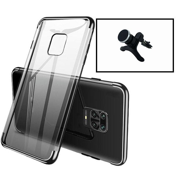 Kit Suporte Magnético de Carro Reforçado + Capa SlimArmor para Xiaomi Redmi 10X 4G - Preto