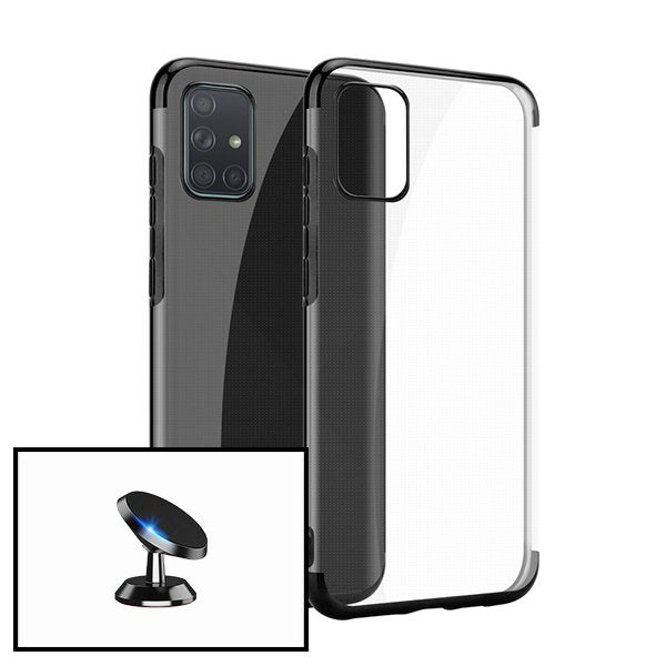Kit Suporte Magnético de Carro + Capa SlimArmor para Samsung Galaxy A50s - Preto