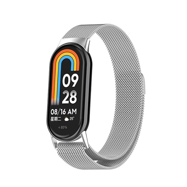 Bracelete Milanese Loop Fecho Magnético PHONECARE Para Xiaomi Mi Band 10 - Cinza