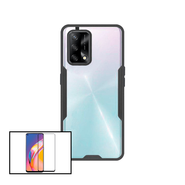 Kit Capa 3x1 Clear Armor + Vidro Premium Full Cover para Oppo A93 5G