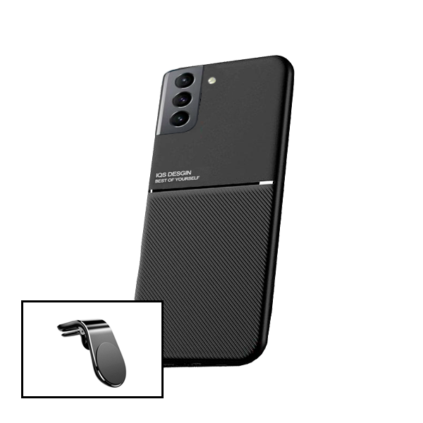 Kit Capa Magnetic Lux + Suporte Magnético L Safe Driving para Samsung Galaxy S21+ 5G