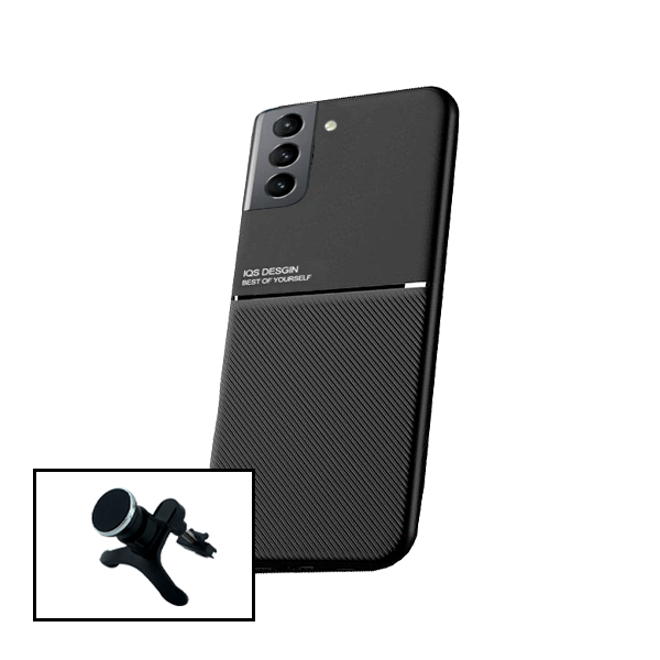 Kit Capa Magnetic Lux + Suporte Magnético de Carro Reforçado para Samsung Galaxy S21