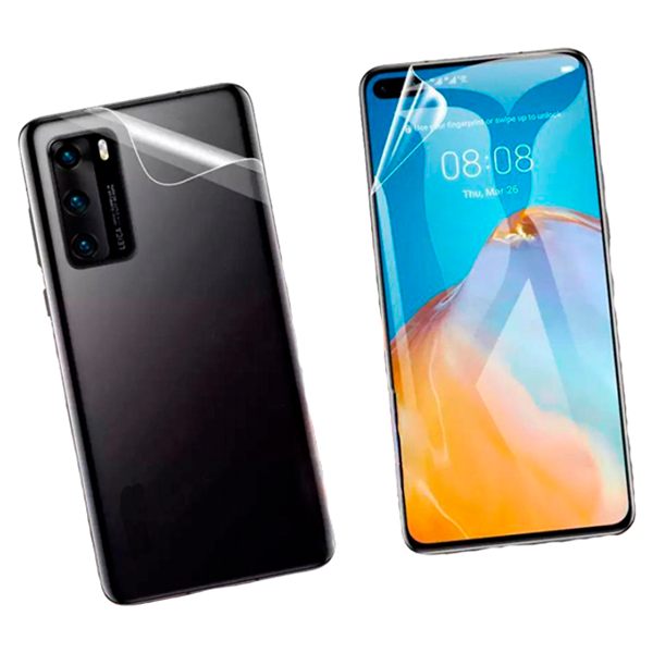 Kit Película Hydrogel Full Cover Frente e Verso para Realme 5 Pro