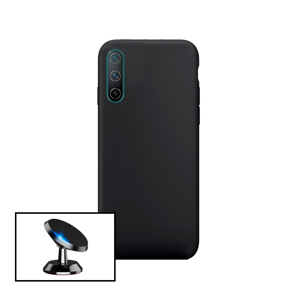 Kit Suporte Magnético de Carro + Capa Silicone Líquido para OnePlus Nord CE 5G