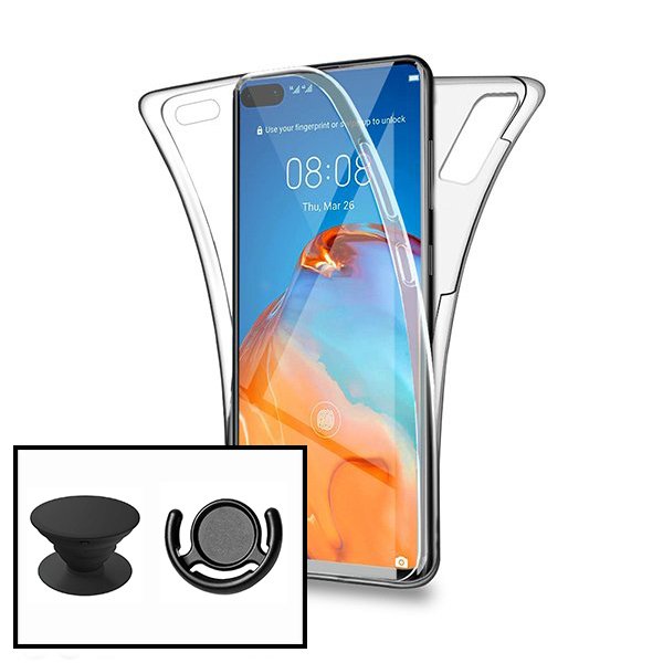 Kit Capa 3x1 360° Impact Protection + 1 GripHolder + 1 Suporte GripHolder Preto para Huawei Y7p