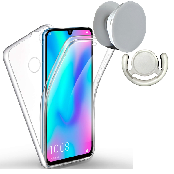 Kit Capa 3x1 360° Impact Protection + 1 GripHolder + 1 Suporte GripHolder Branco para Huawei Honor Play 3