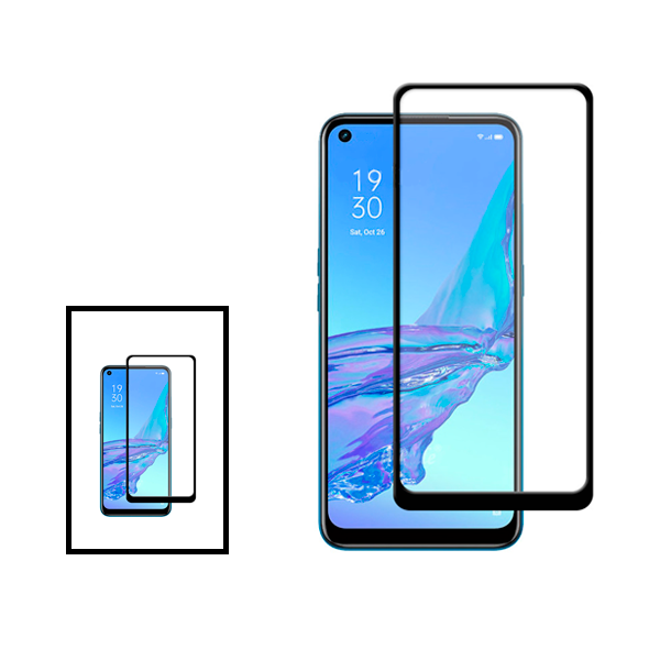 Kit 2 Vidro Premium Full Cover para OnePlus Nord 2T - Transparente/Preto
