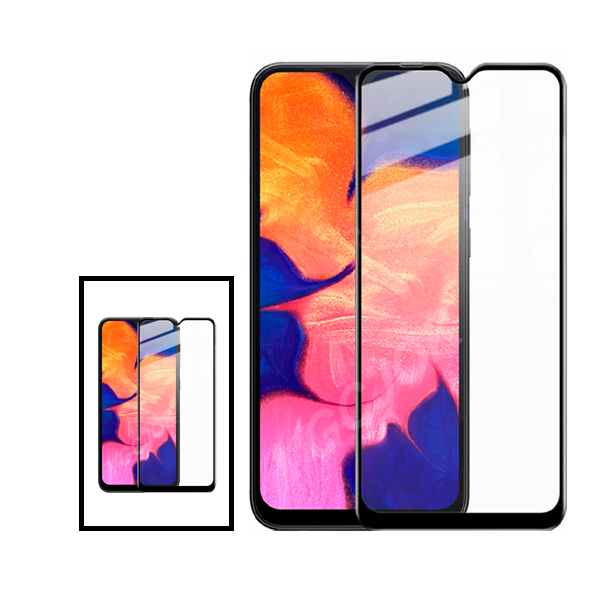 Kit 2 Vidro Premium Full Cover para Samsung Galaxy A14 - Transparente/Preto