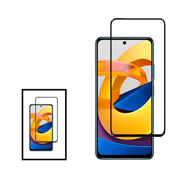 Kit 2 Vidro Premium Full Cover para Samsung Galaxy A73 5G - Transparente/Preto