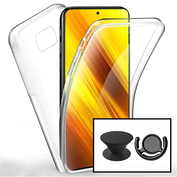 Kit Capa 3x1 360° Impact Protection + 1 GripHolder + 1 Suporte GripHolder Preto para Xiaomi Mi 10i