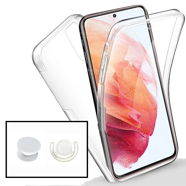 Kit Capa 3x1 360° Impact Protection + 1 GripHolder + 1 Suporte GripHolder Branco para Samsung Galaxy S21 FE 5G