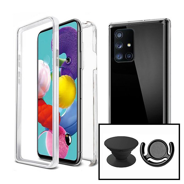 Kit Capa 3x1 360° Impact Protection + 1 GripHolder + 1 Suporte GripHolder Preto para Samsung Galaxy Note 20 Ultra