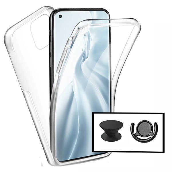 Kit Capa 3x1 360° Impact Protection + 1 GripHolder + 1 Suporte GripHolder Preto para Xiaomi Redmi Note 9 5G