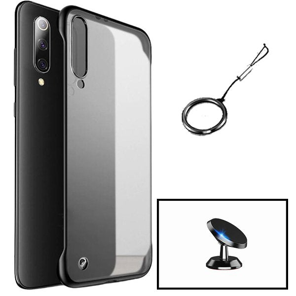 Kit Suporte Magnético de Carro + Capa Invisible Bumper para Realme 6 Pro