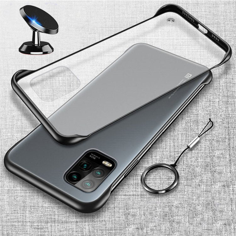 Kit Suporte Magnético de Carro + Capa Invisible Bumper para Xiaomi Mi 10 Lite Zoom
