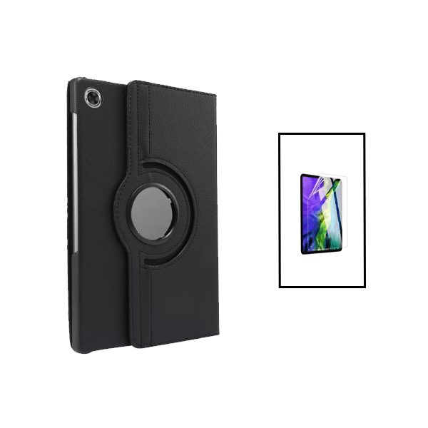Kit Capa 360 Rotation Anti-Impact Protection + Película Hydrogel Full Cover Frente para Lenovo Tab M10 Plus (Gen 3) 10.6 - Preto