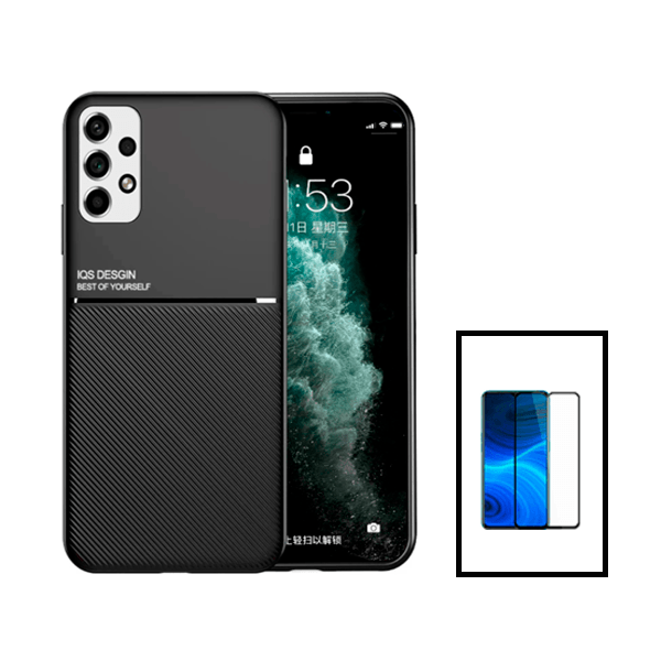 Kit Capa Magnetic Lux + 5D Full Cover para Samsung Galaxy A13 - Preto