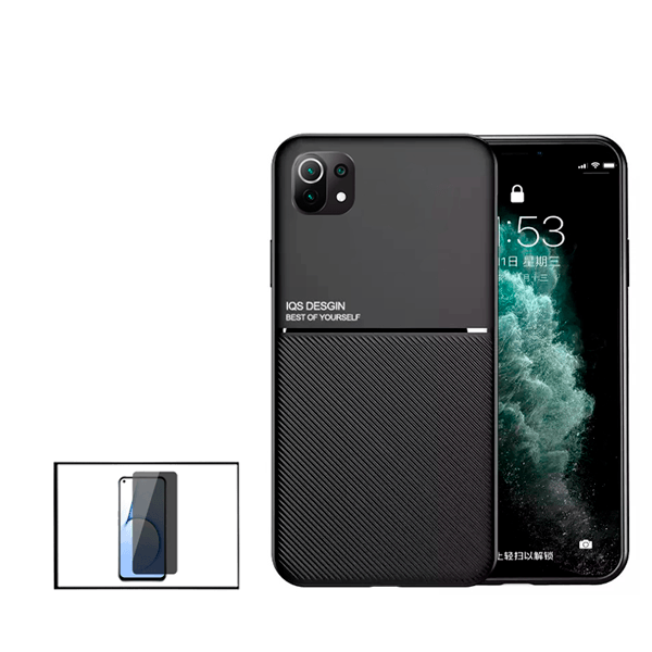 Kit Capa Magnetic Lux + Anti-Spy 5D Full Cover para Xiaomi Mi 11 Lite