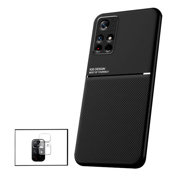 Kit Capa Magnetic Lux + Película Câmara Traseira para Xiaomi Poco M4 Pro 5G