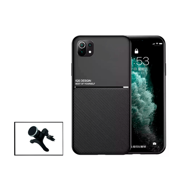 Kit Capa Magnetic Lux + Suporte Magnético de Carro Reforçado para Xiaomi Mi 11 Lite