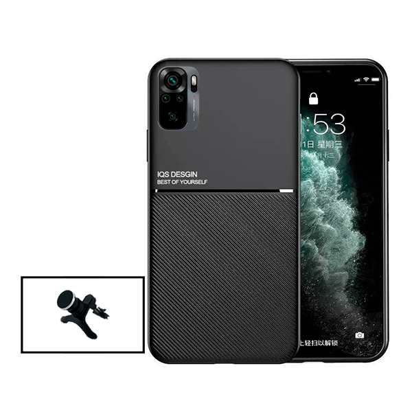 Kit Capa Magnetic Lux + Suporte Magnético de Carro Reforçado para Xiaomi Redmi Note 11 4G