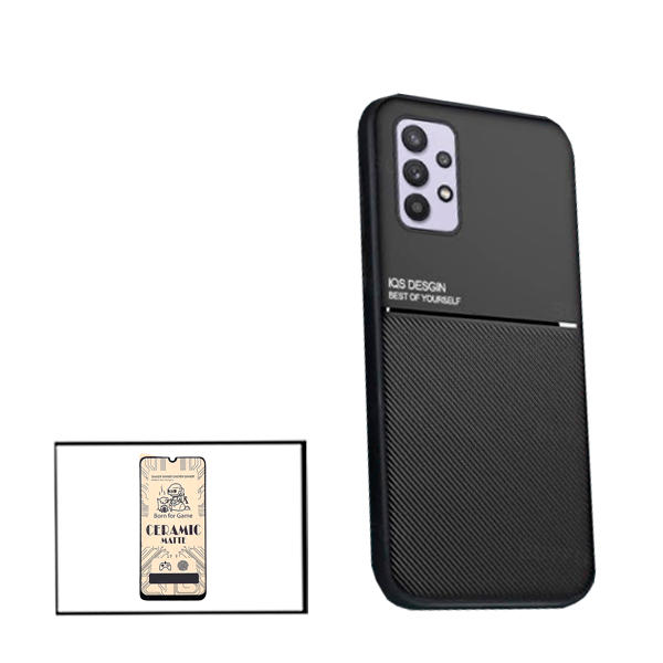 Kit Capa Magnetic Lux + Película CeramicGlass Curved para Samsung Galaxy A32 5G