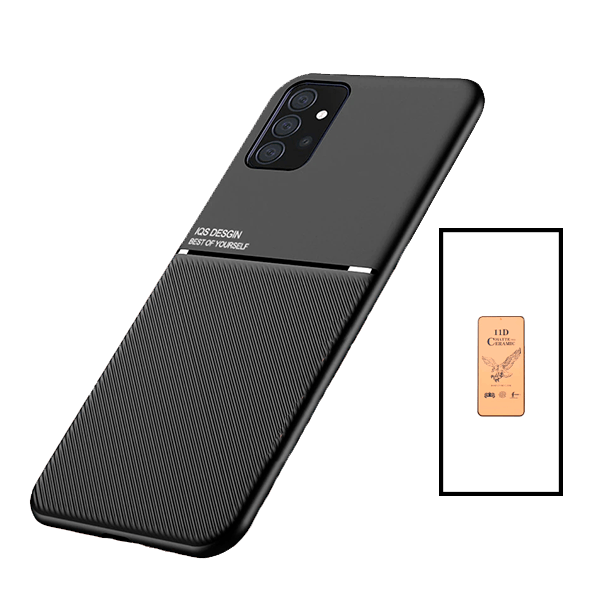 Kit Capa Magnetic Lux + Película CeramicGlass Curved para Samsung Galaxy A52 5G