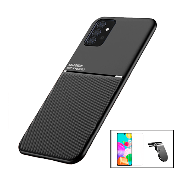 Kit Capa Magnetic Lux + Vidro Clearglass + Suporte Magnético L Safe Driving para Samsung Galaxy A52