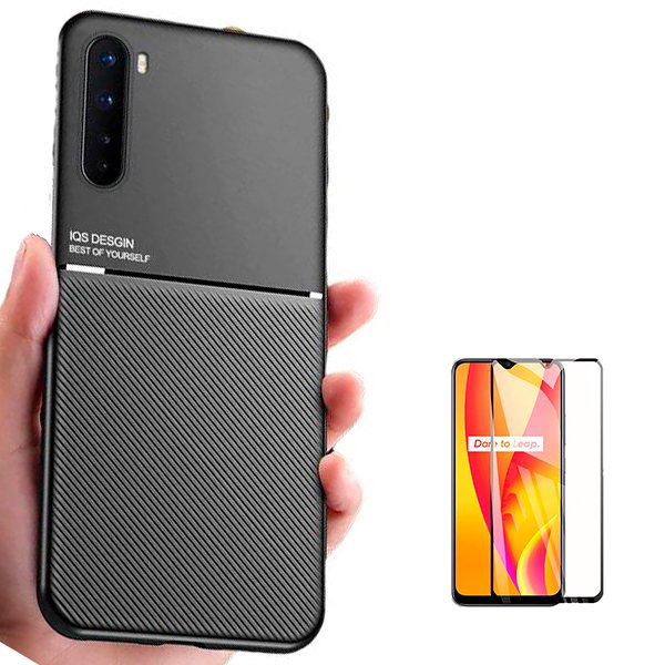 Kit Capa Magnetic Lux + 5D Full Cover para Realme X3 Super Zoom
