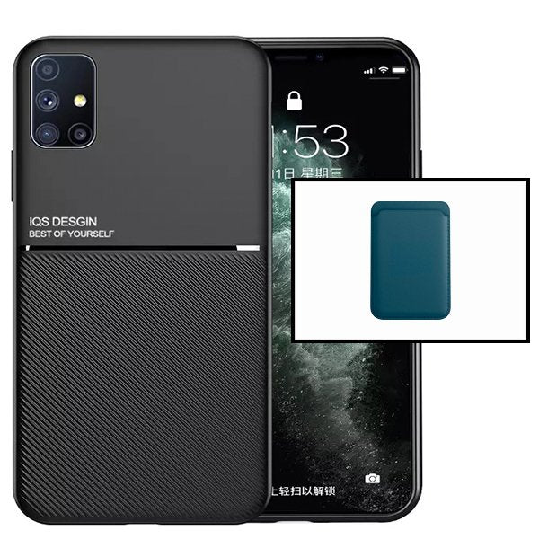 Kit Capa Magnetic Lux + Magnetic Wallet Azul para Huawei P40 Pro+