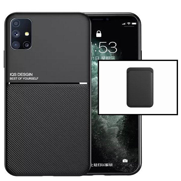 Kit Capa Magnetic Lux + Magnetic Wallet Preto para Huawei P40 Lite