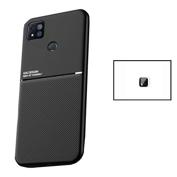 Kit Capa Magnetic Lux + Película Câmara Traseira para Xiaomi Redmi 9 Activ