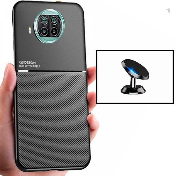 Kit Capa Magnetic Lux + Suporte Magnético de Carro para Xiaomi Mi 10i 5G