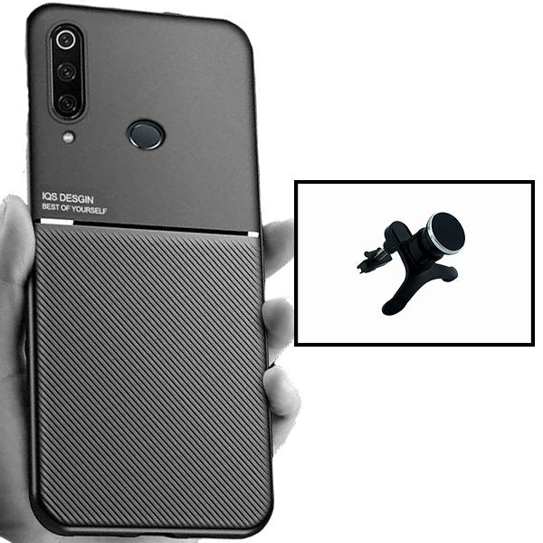 Kit Capa Magnetic Lux + Suporte Magnético de Carro Reforçado para Huawei P30 Lite New Edition
