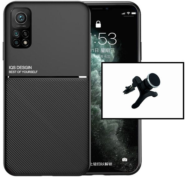 Kit Capa Magnetic Lux + Suporte Magnético de Carro Reforçado para Xiaomi Redmi K30s