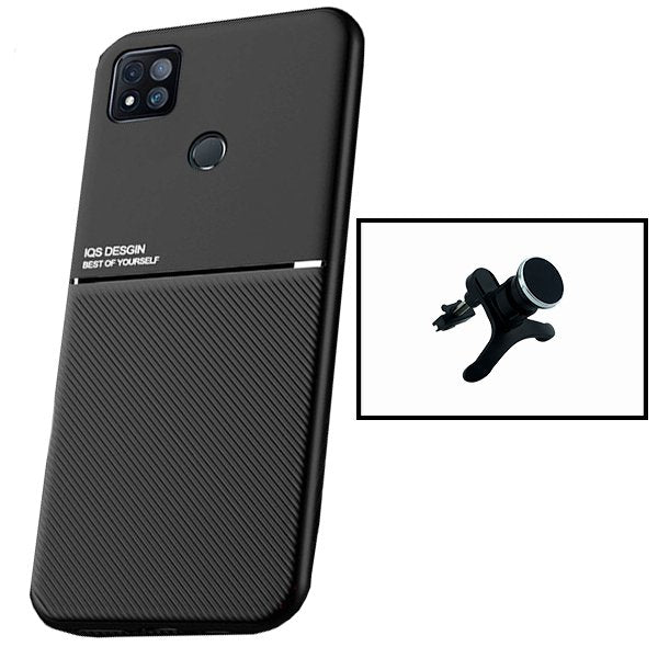 Kit Capa Magnetic Lux + Suporte Magnético de Carro Reforçado para Xiaomi Poco C31