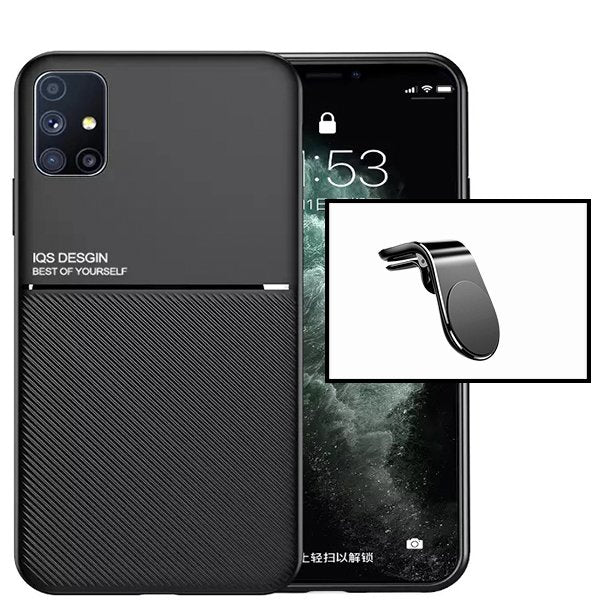 Kit Capa Magnetic Lux + Suporte Magnético L Safe Driving para Samsung Galaxy M51