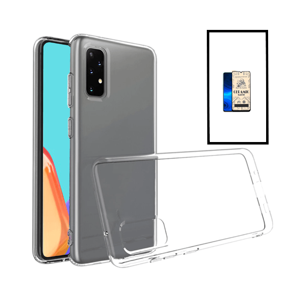 Kit Capa SuperProtect Anti-Shock + Película CeramicGlass para Samsung Galaxy A23 5G - Transparente