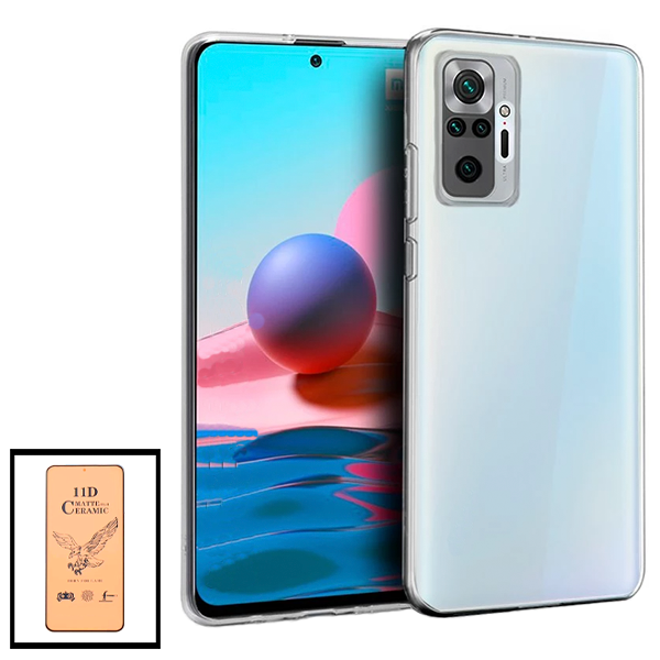 Kit Capa SuperProtect Anti-Shock + Película CeramicGlass para Xiaomi Redmi Note 10s
