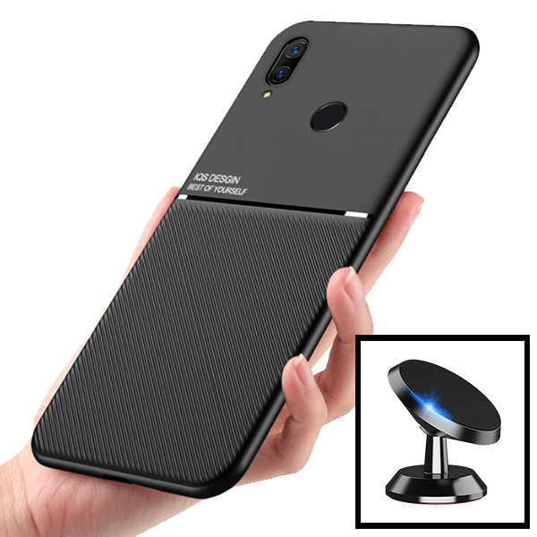 Kit Capa Magnetic Lux + Suporte Magnético de Carro para Huawei P Smart Z