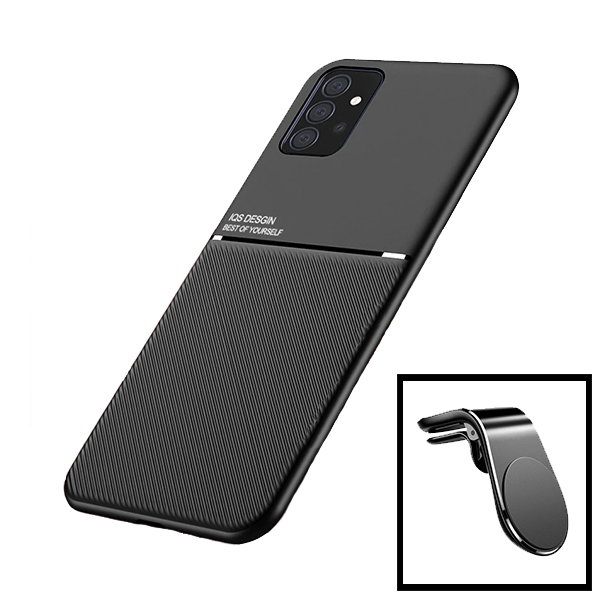 Kit Capa Magnetic Lux + Suporte Magnético L Safe Driving para Samsung Galaxy A32 5G
