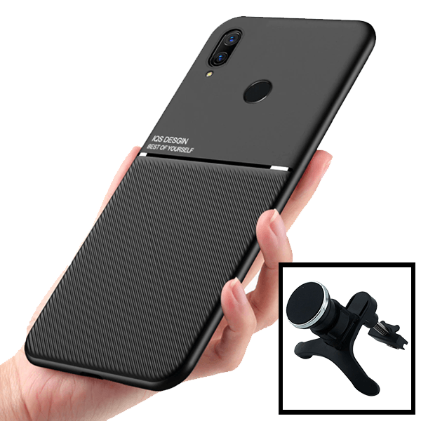 Kit Capa Magnetic Lux + Suporte Magnético de Carro Reforçado para Huawei P Smart Z
