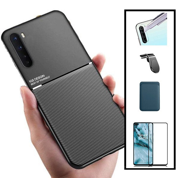 Kit Película Hydrogel Full Cover Frente + Capa Silicone Líquido + Suporte Magnético de Carro Reforçado para Xiaomi Redmi 13 - Rosa