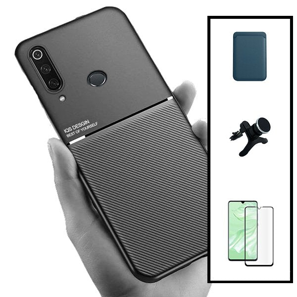 Kit Película Hydrogel Full Cover Frente + Capa Silicone Líquido para Honor Magic6 Lite - Preto